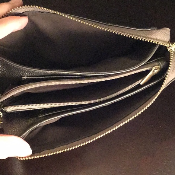 Bronze clutch wallet with double zipper - Picture 4 of 4